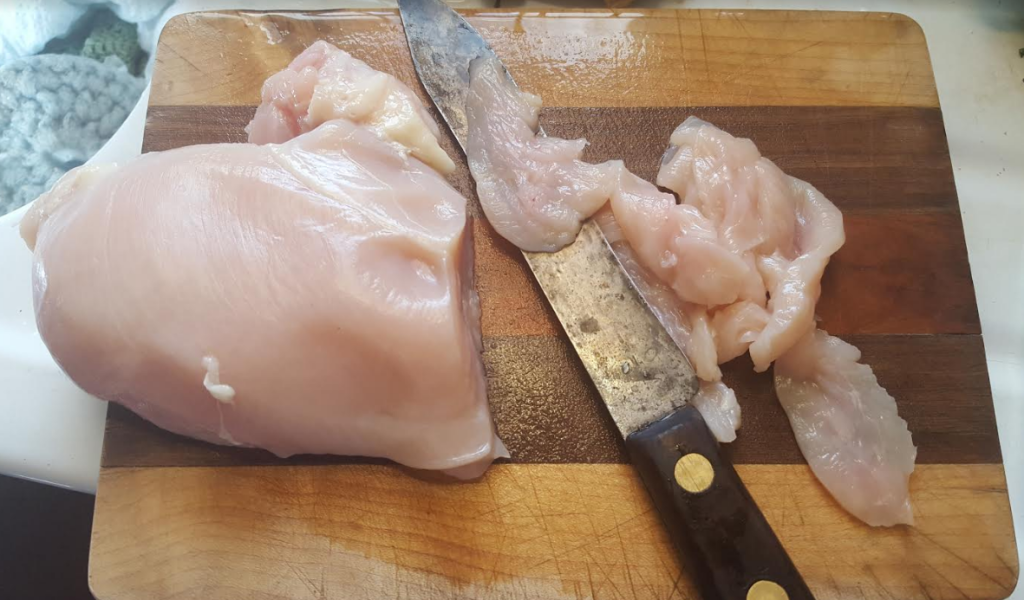 slicing.chicken